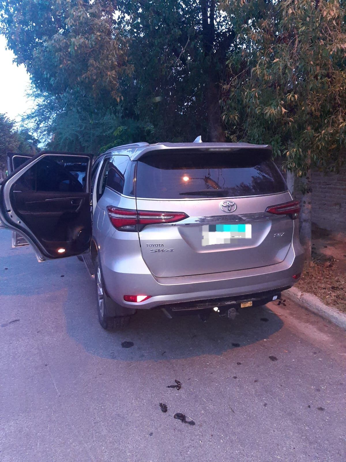 Allanamiento. Durante el reciente allanamiento en Catamarca, fue secuestrada una camioneta relacionada con José Blas. (Policía)