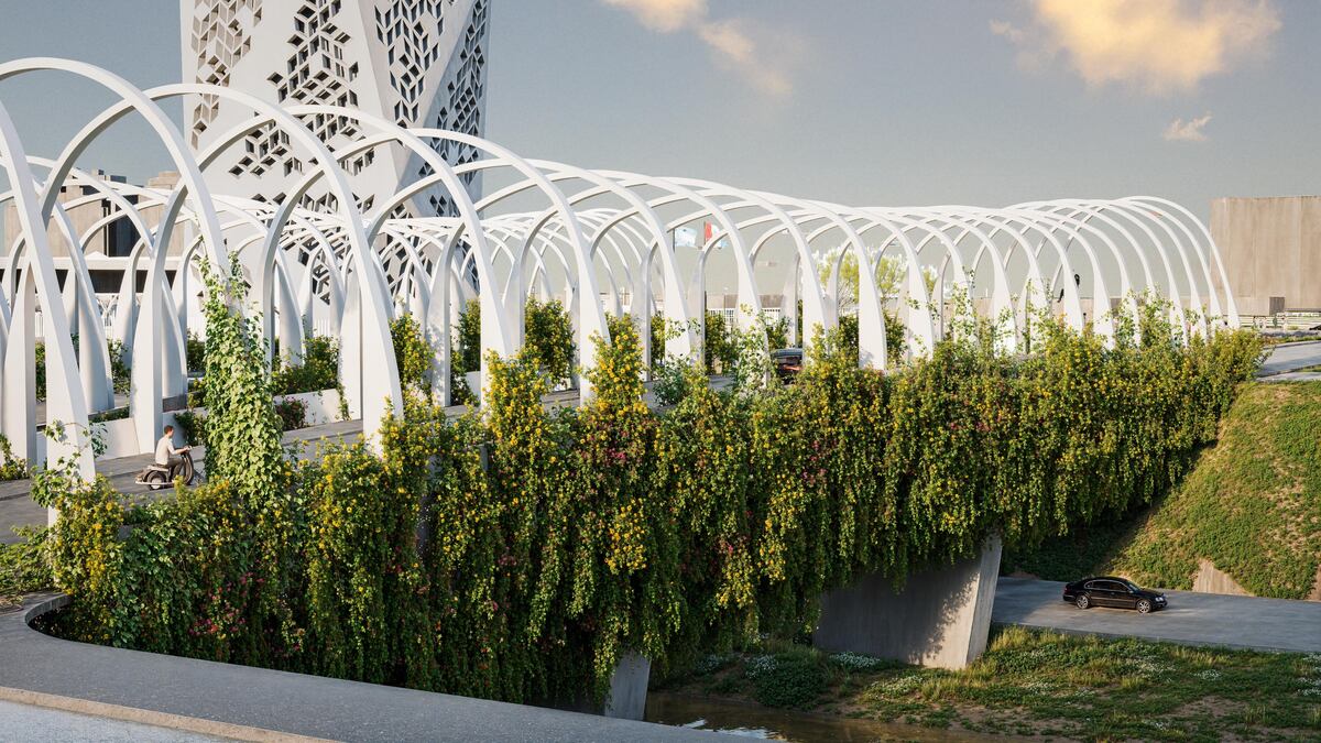 Los Puentes del Bicentenario tendrán vegetación (Gobierno de Córdoba).