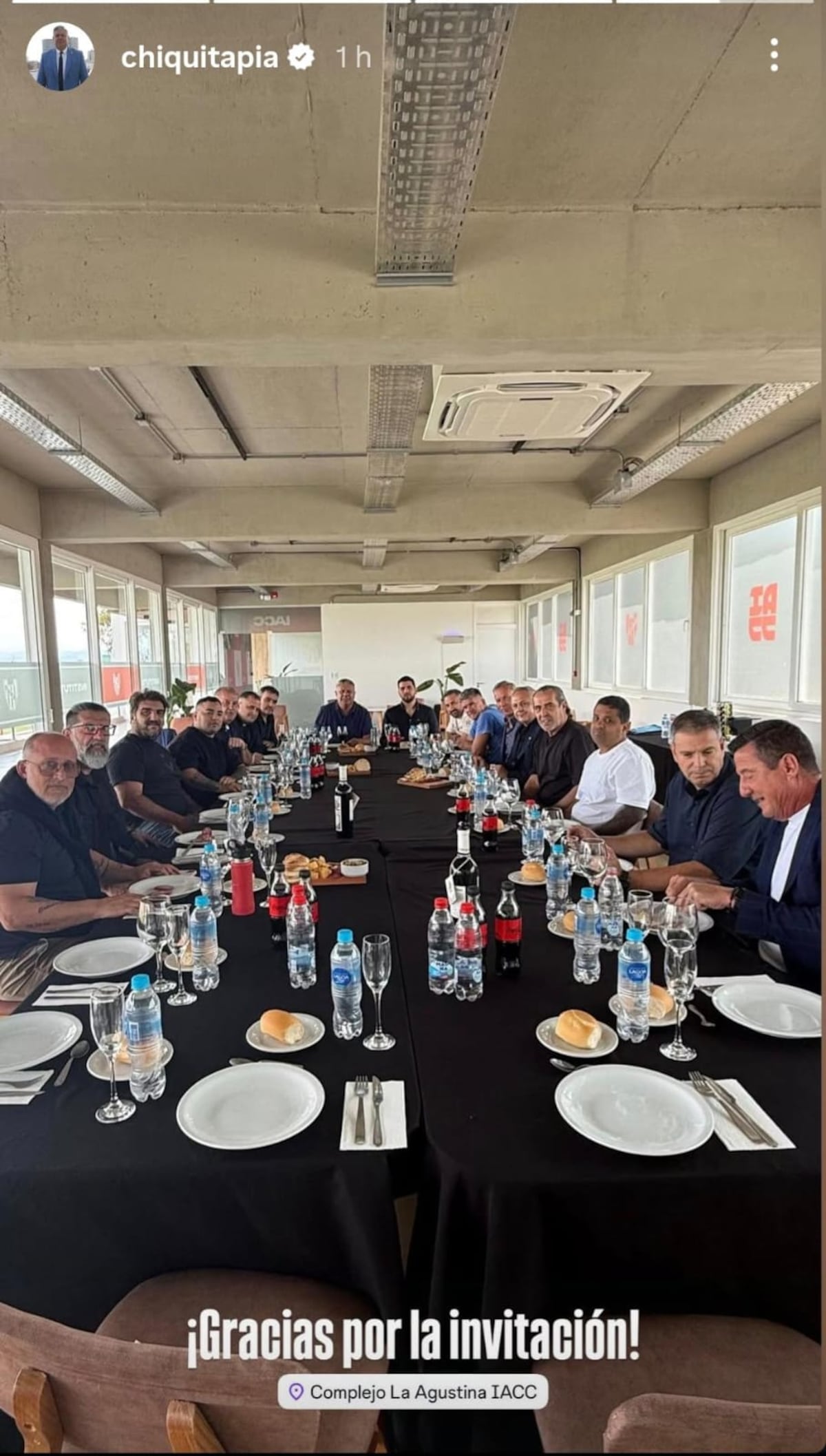 Chiqui Tapia encabeza un almuerzo en Córdoba (Instagran Claudio Tapia).