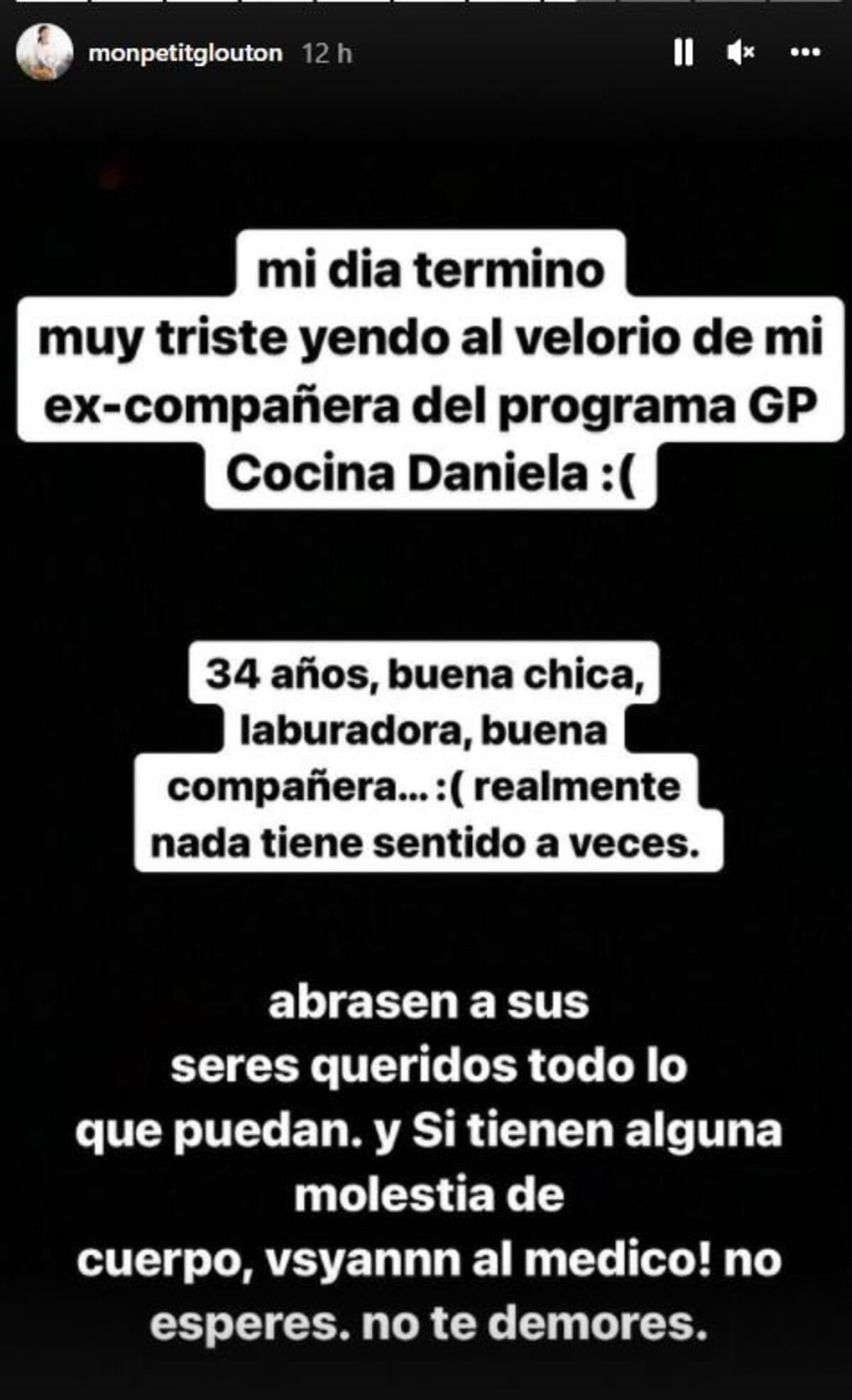 Karina Gao despidió a Daniela "Chili" Fernández en su cuenta de Instagram.