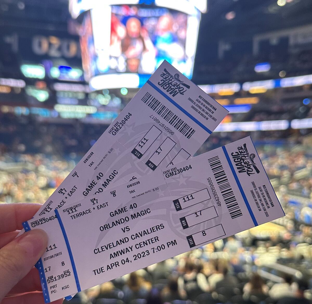 NBA. El partido que presenció Voy de Viaje fue Orlando Magic vs Cleveland Cavaliers en el Amway Center. (Magalí Gaido/Voy de Viaje)