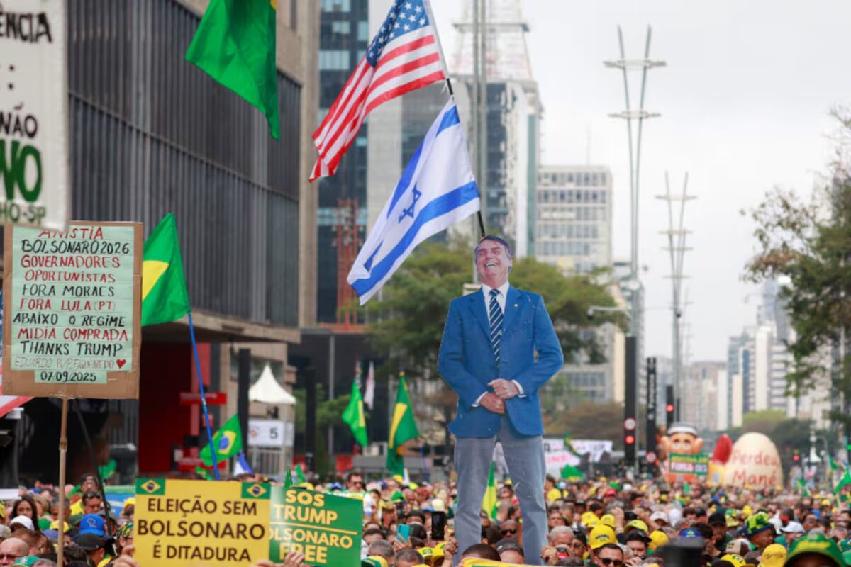 Seguidores de Bolsonaro salieron a las calles exigiendo amnistía antes del veredicto para el expresidente. (Gentileza)