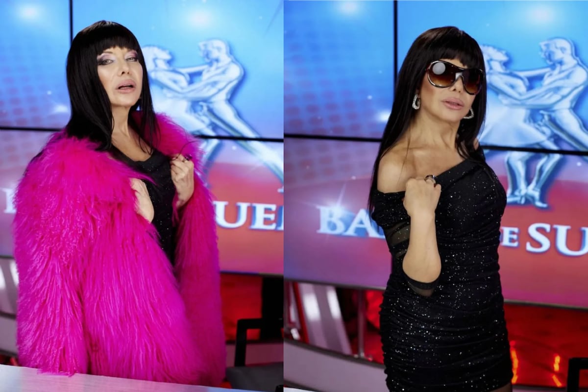 Netflix mostró a Cecilia Roth como Moria Casán en su etapa como jurado del "Bailando por un sueño". (Fotos: Netflix)