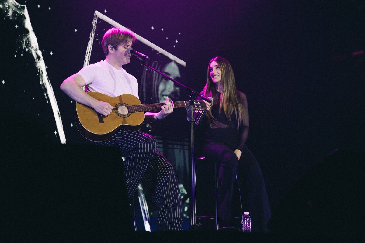 Benjamín Amadeo y Soledad Pastorutti en el Gran Rex (Gentileza Prensa CZ Comunicación)