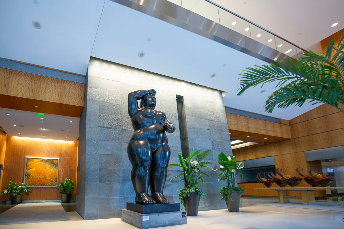 Obras de Botero en el hotel Four Seasons.