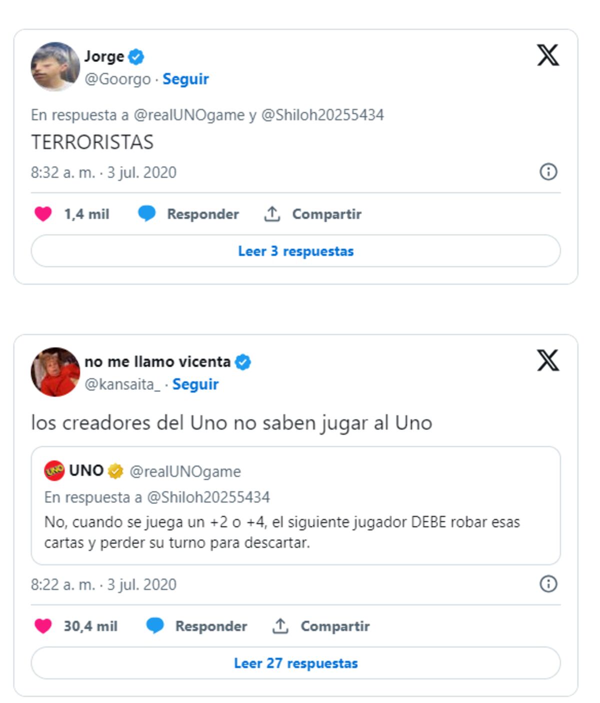 Reglas del Uno.