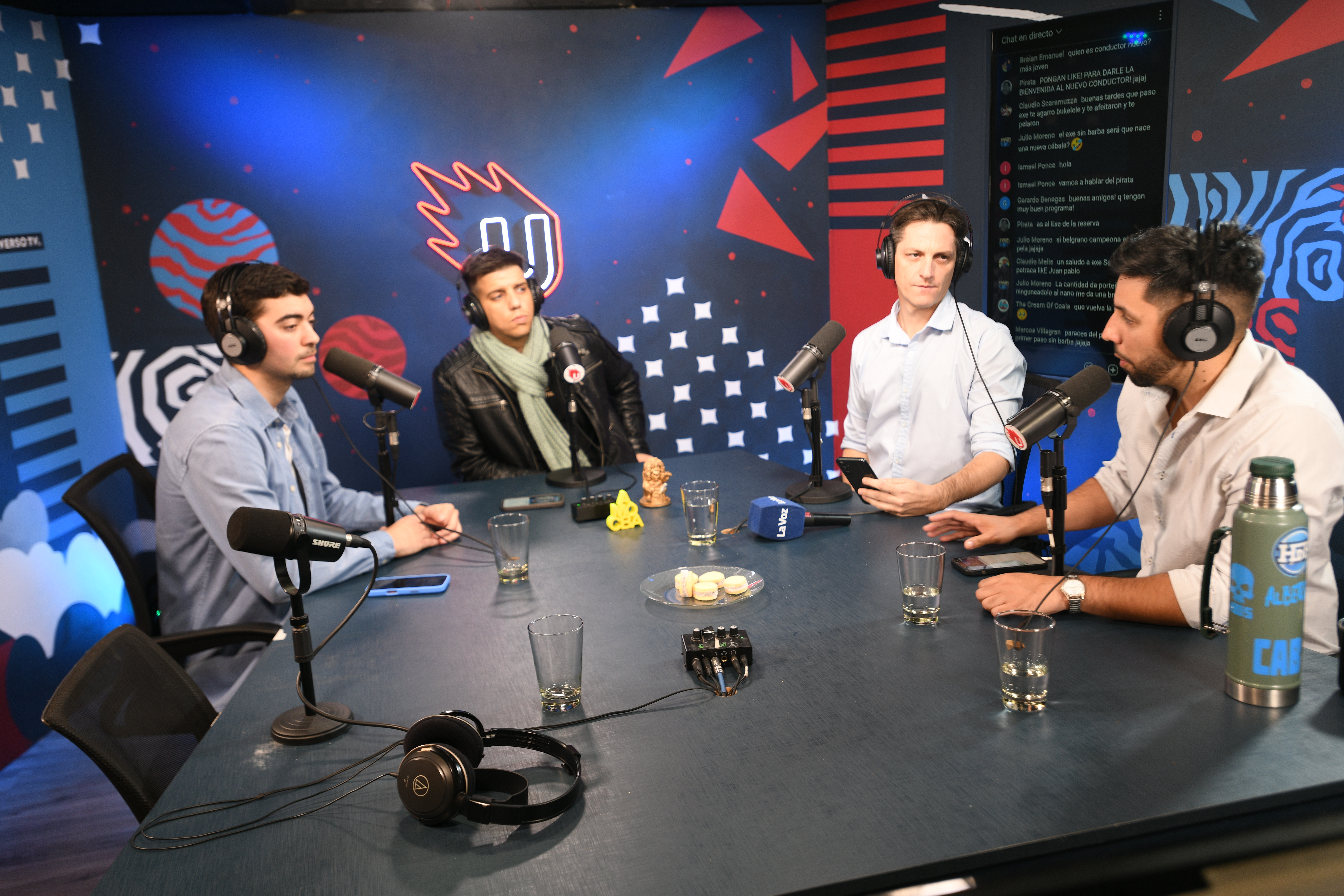 Mundo Pirata, el pódcast de Belgrano, hecho en Universo TV, donde se desarrolla el programa Hablemos de Belgrano. Conductores Exe Benegas, Juan Pablo Benegas y Santiago Nihuol. (Javier Ferreyra / La Voz)