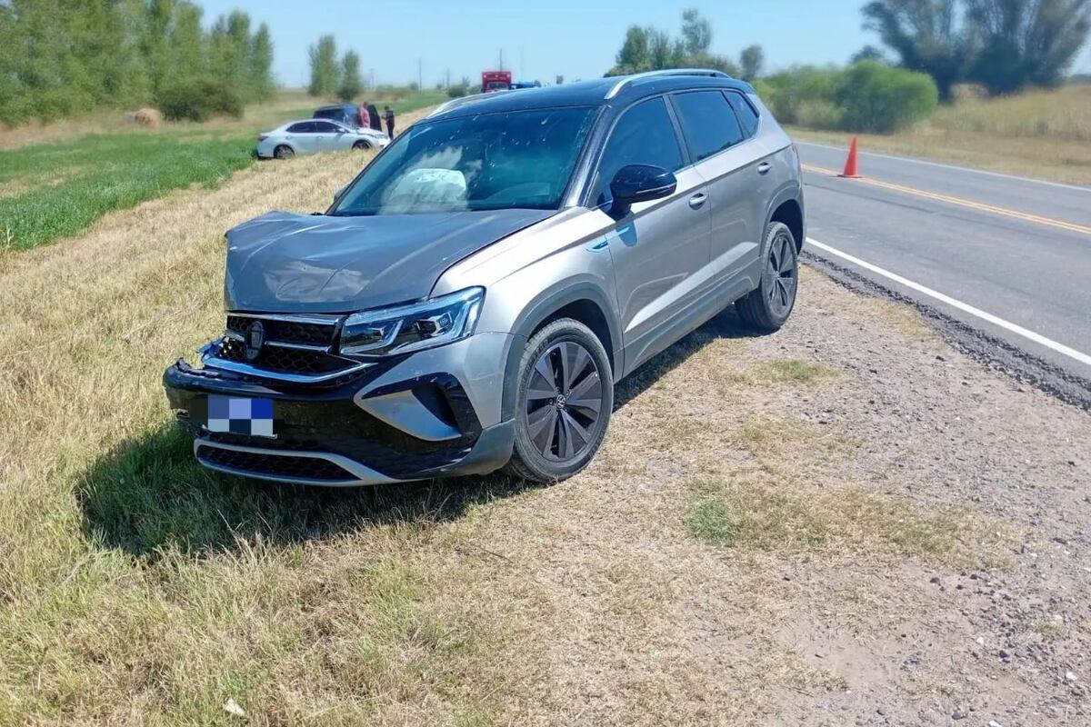 Así quedó la Volkswagen Taos. (Policía de Córdoba)
