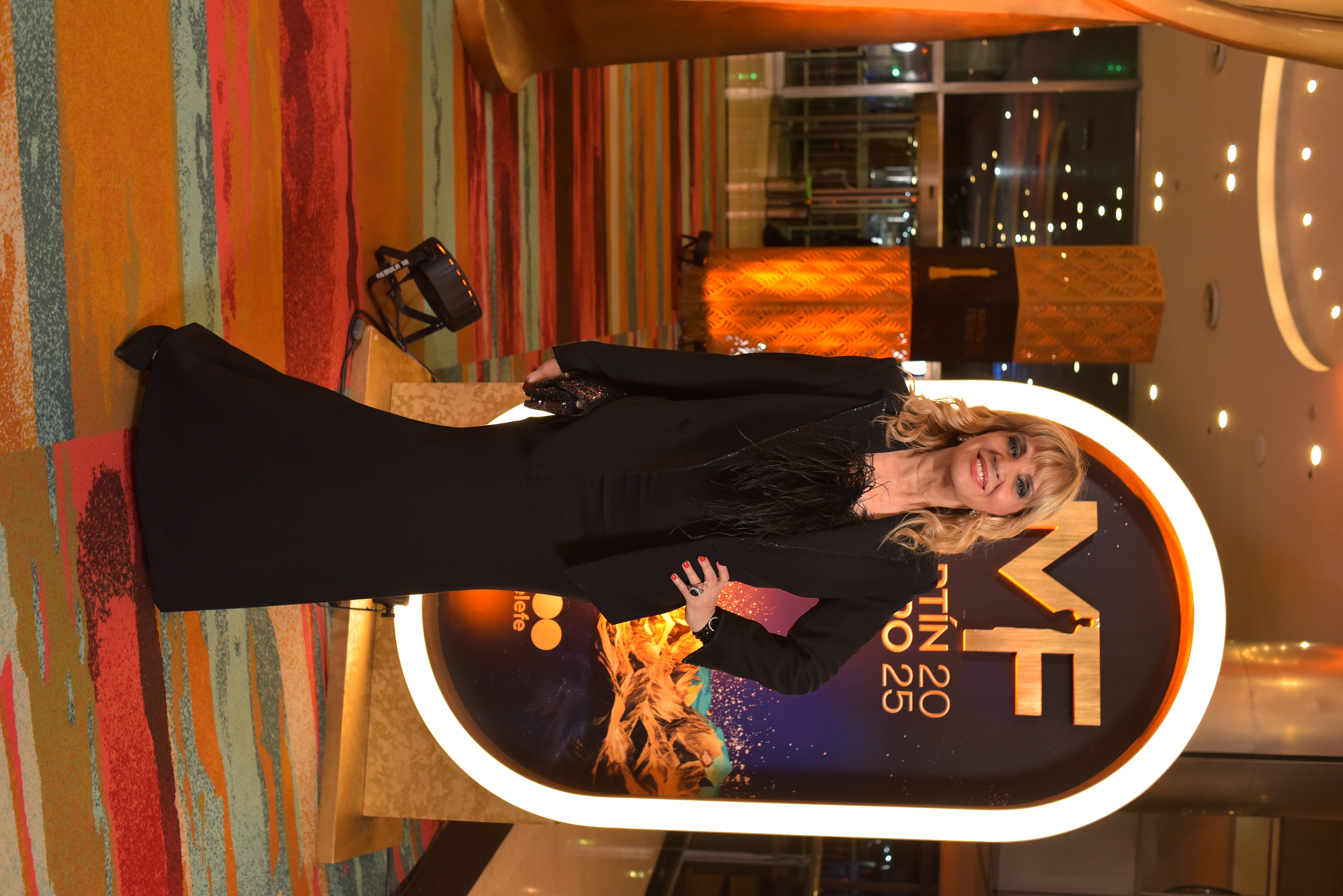 Teté Coustarot en la alfombra roja del Martín Fierro 2025. (Foto: Prensa Telefe)