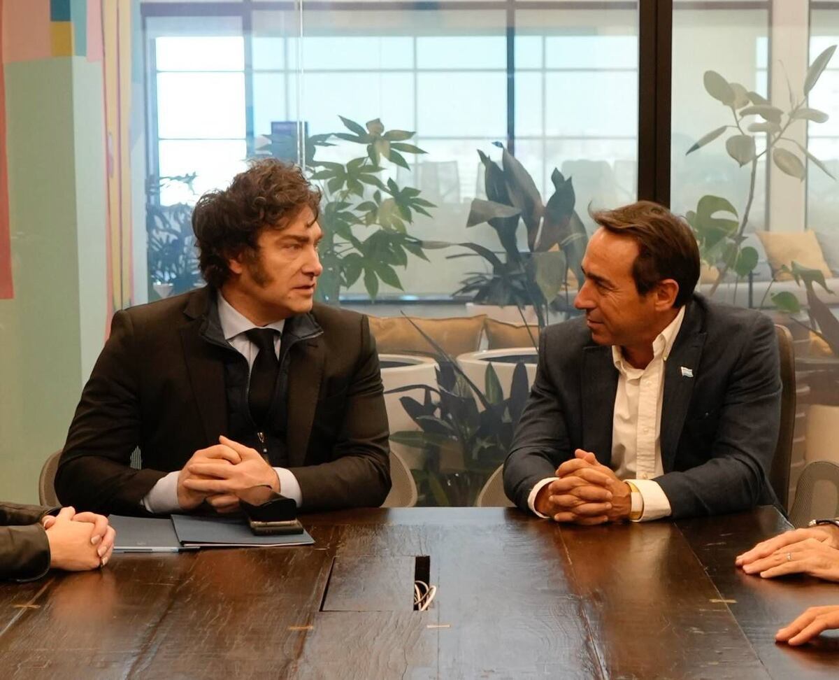 Javier Milei y Marcos Galperín.