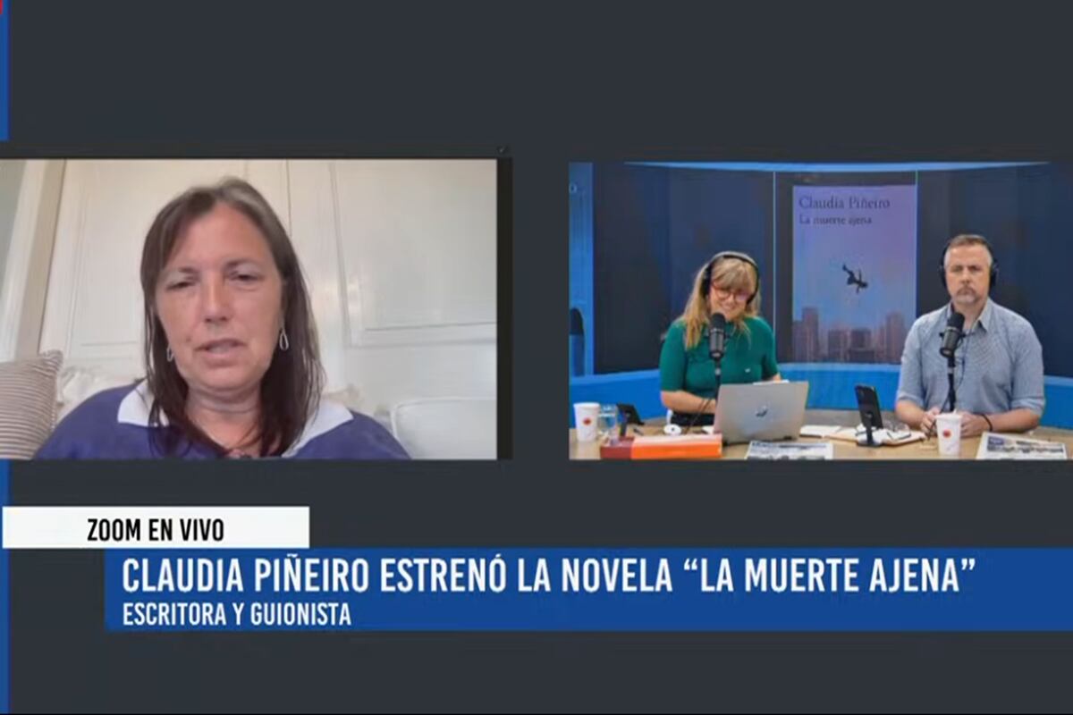 La Voz en Vivo. La escritora y guionista Claudia Piñeiro estrenó la novela "La muerte ajena". (Captura)