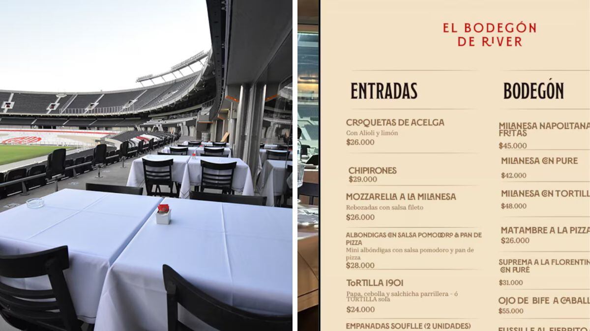 La milanesa napolitana con papas fritas es la apuesta clásica y más solicitada del restaurante River.