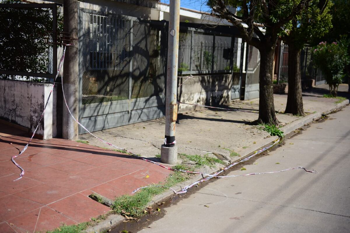 La zona donde el policía mató al asaltante. (La Voz/José Gabriel Hernández)