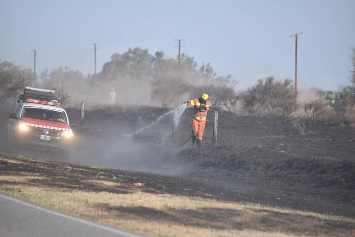 La imagen viral por el incendio de Despeñaderos.
