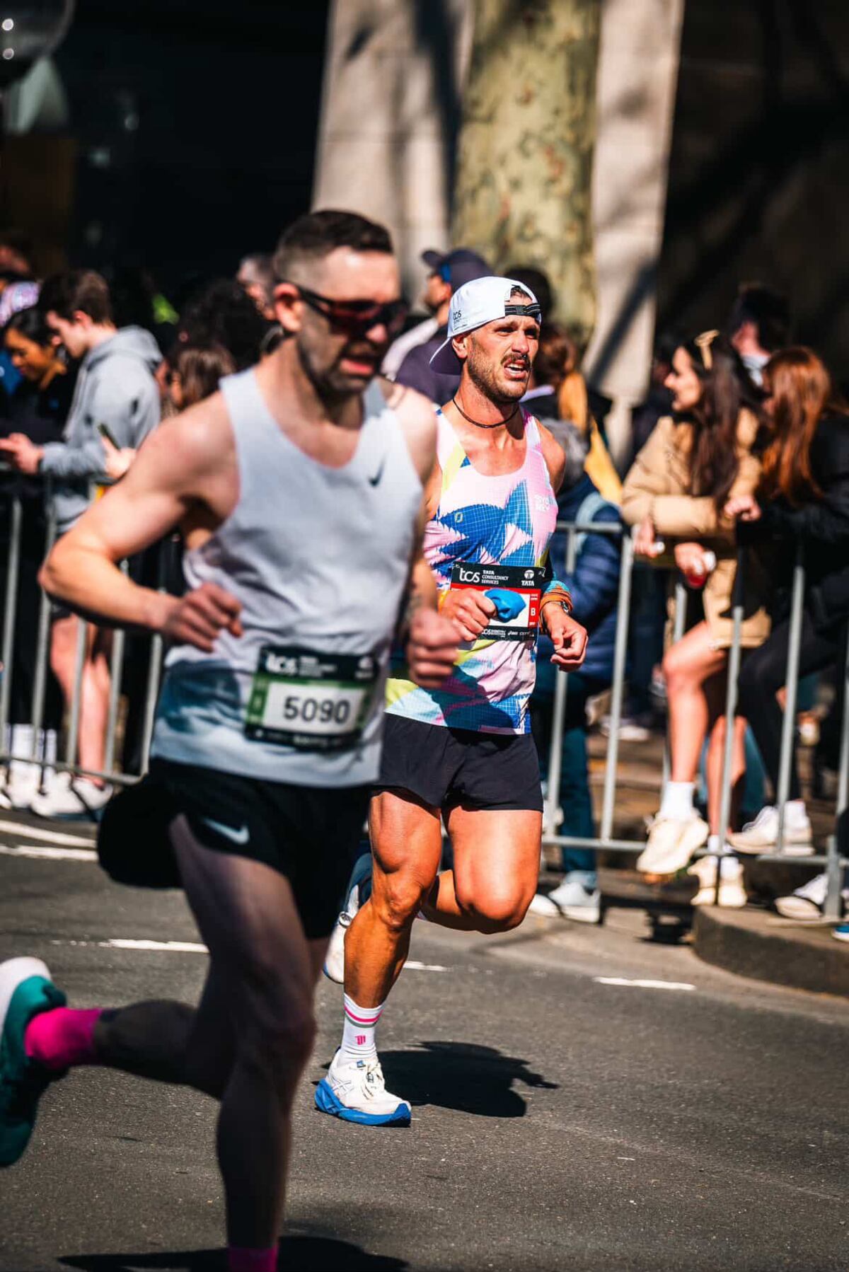 Vicente Polimeni en el último maratón de Sydney, en agosto del 2025. Es una de las grandes maratones mundiales. (Gentileza)