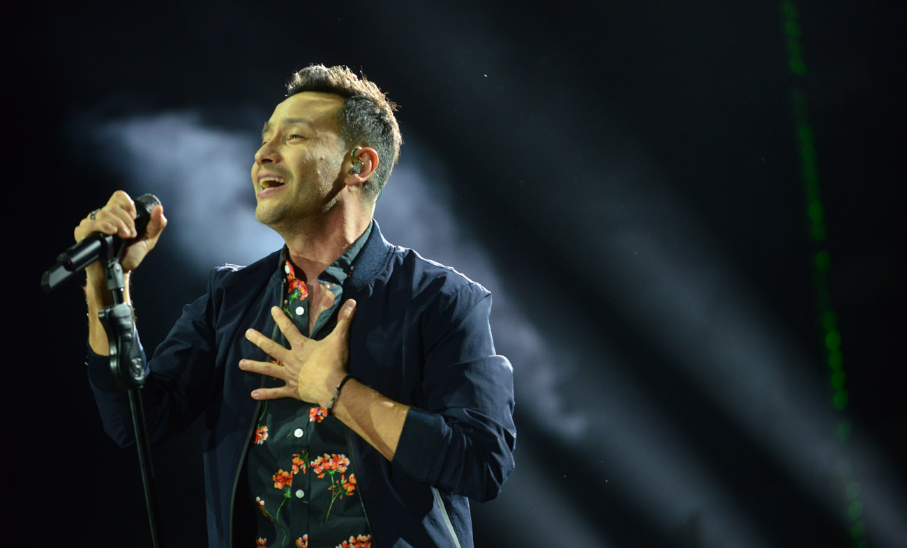 El cantante mostró una voz impecable, que sostuvo a lo largo de casi dos horas de show. (Nicolás Bravo / La Voz)