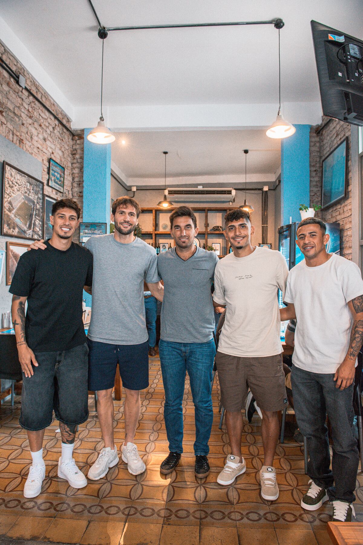Belgrano realizó la inducción institucional con sus nuevos refuerzos: Vázquez, Rigoni, Sánchez y Benítez. (Prensa Belgrano)