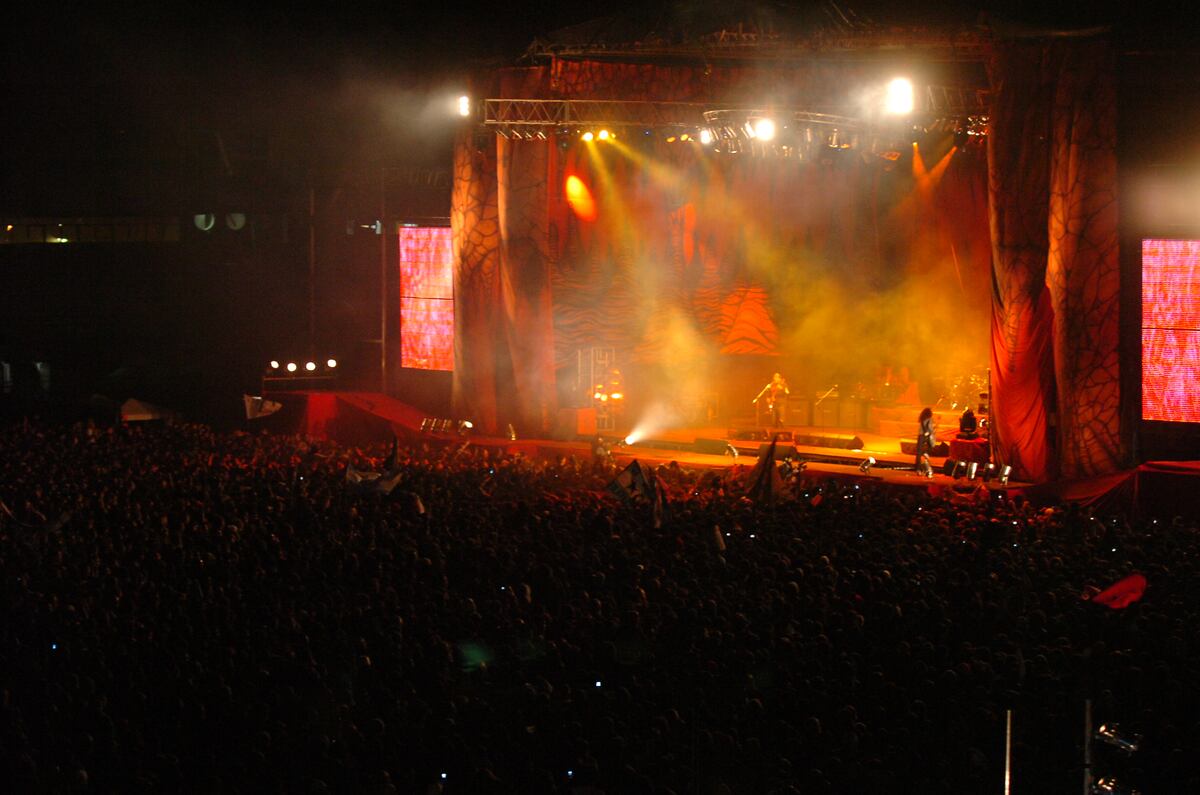 La Renga en el viejo Chateau Carreras, año 2008. (Nicolás Bravo/Archivo)