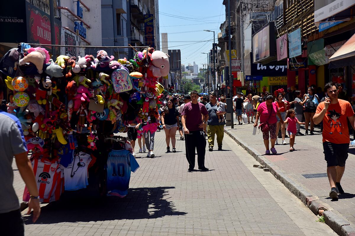 Venta ambulante en la ciudad de Córdoba. (Pedro Castillo / La Voz)