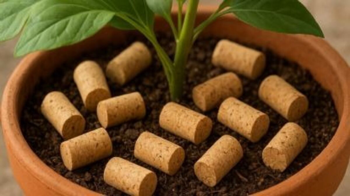 El secreto ecológico: por qué poner corchos en la tierra de tus plantas revoluciona la jardinería