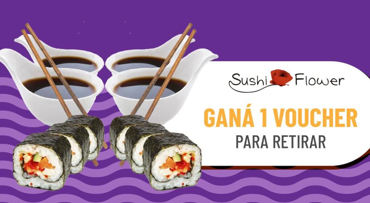 Sorteo para disfrutar con amigos: ¡ganadores de vouchers de Sushi Flower!