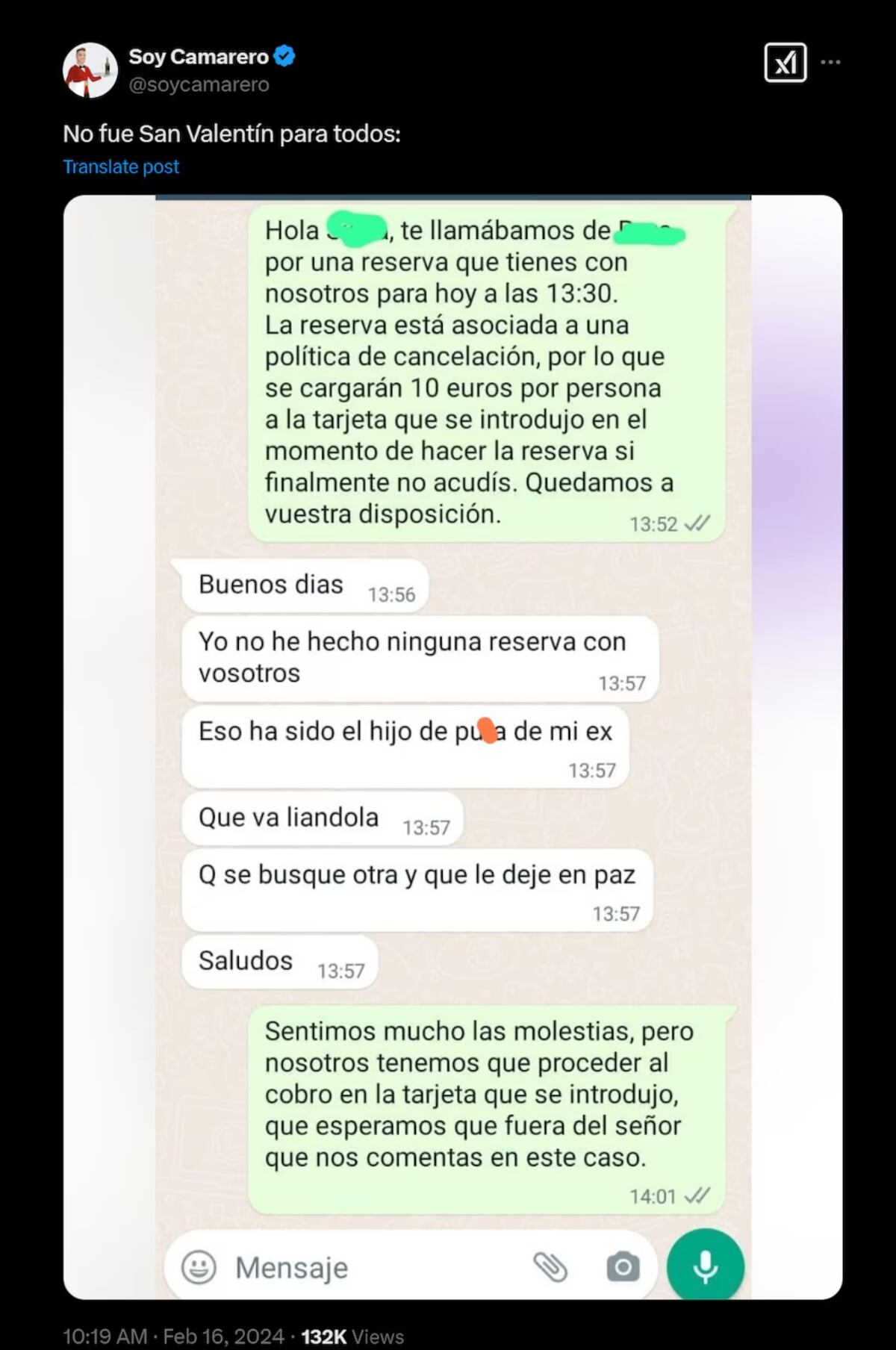 La conversación.