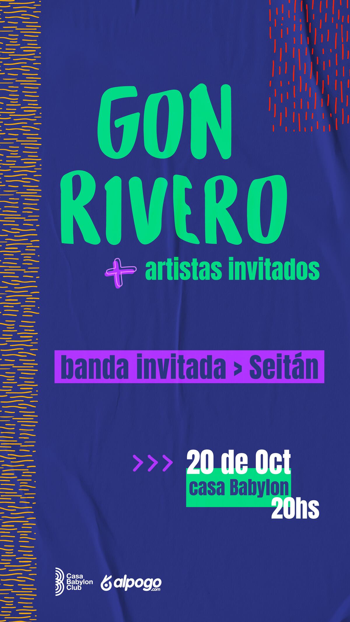 Gon Rivero Banda se presenta este jueves 20 de octubre en Casa Babylon (Prensa Gon Rivero)