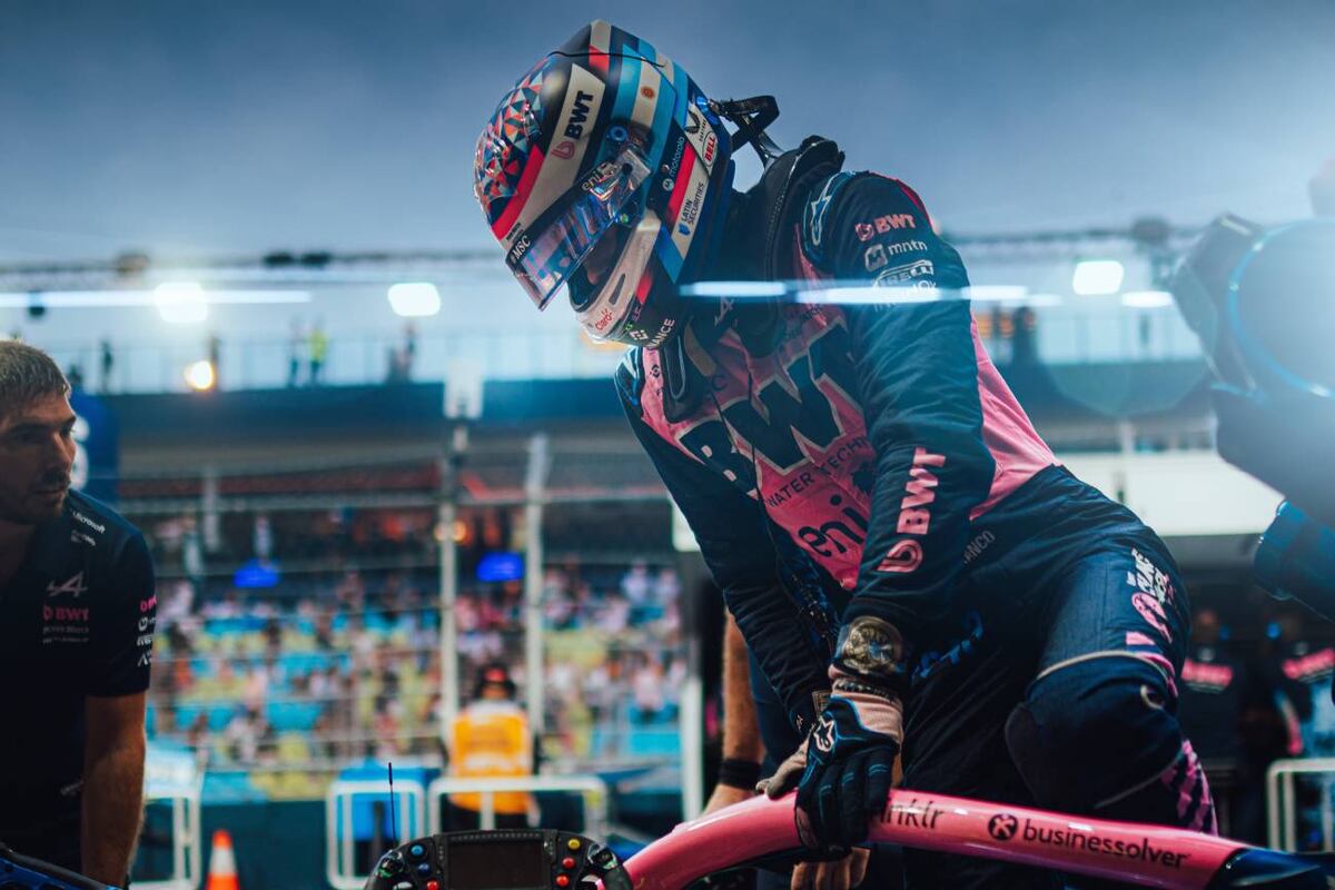 Colapinto en la clasificación en Singapur (Alpine)