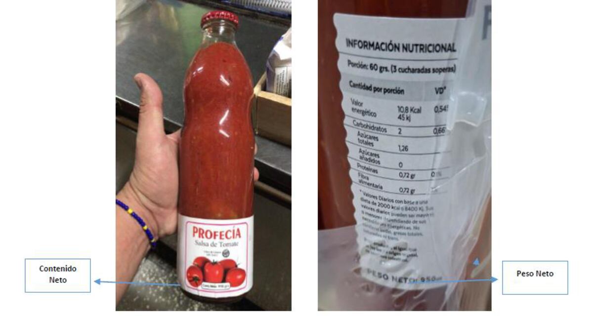 Anmat prohibió la comercialización de producto rotulado como "Salsa de tomate libre de gluten". (Foto: Anmat)