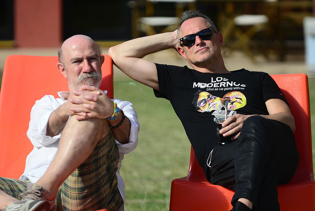 Pedro Paiva y Alejandro Orlando, señores actores. Fotografía José Gabriel Hernández