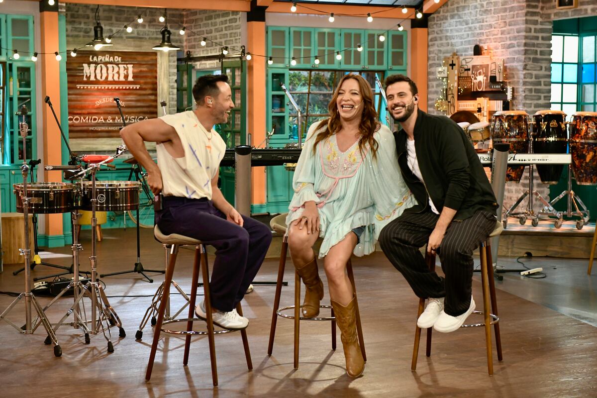 Así fue el regreso de La peña de morfi a Telefe con Luciano Pereyra (Foto: Adrián Díaz / Telefe)