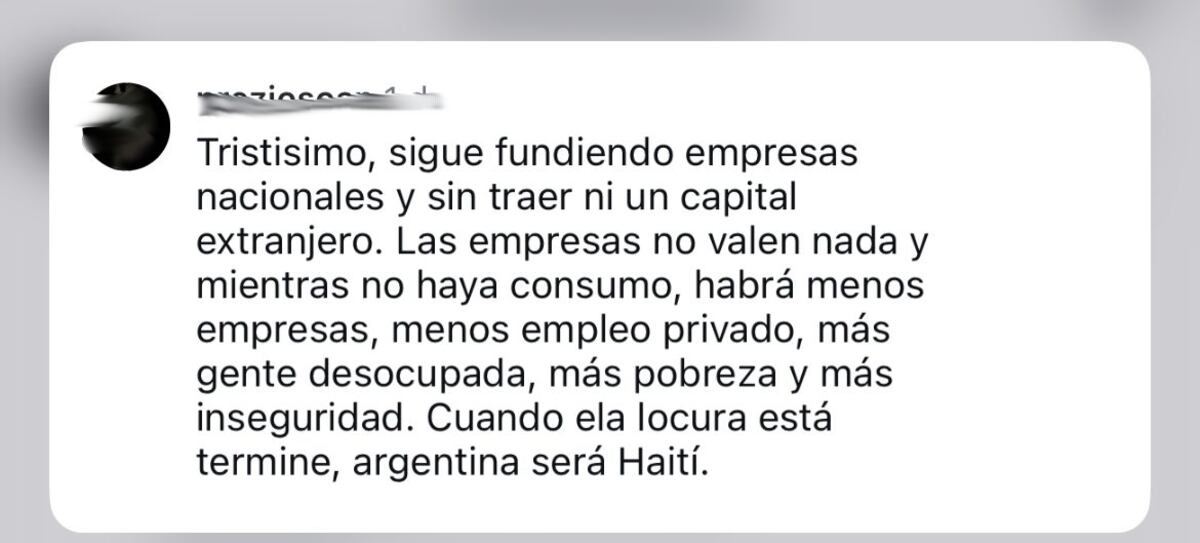 La Voz Chequea. Reacción de usuarios en posteos de Instagram frente a la desinformación de la venta de Georgalos.