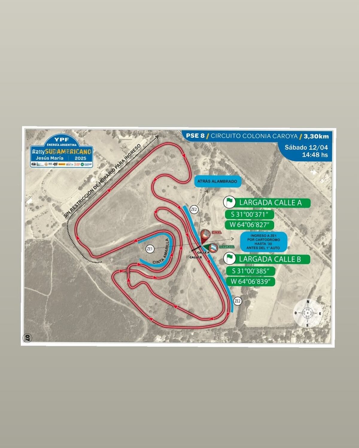 Los tramos del sábado del Rally de Jesús María, en carrera válida por los certámenes sudamericano y argentino de la especialidad.