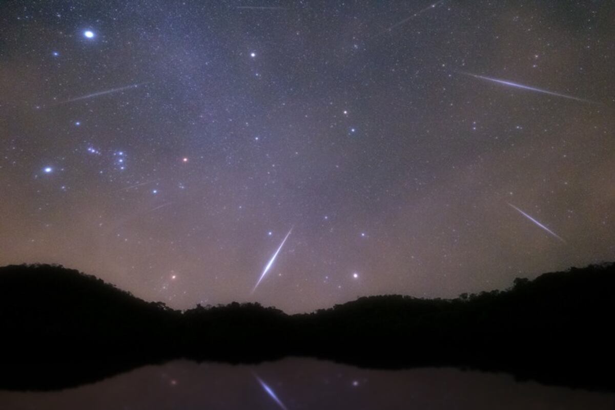 La lluvia de estrellas se podrá ver pasada la medianoche. Foto: National Geographic.