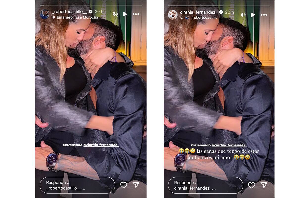 Roberto Castillo y Cinthia Fernández, juntos a pesar de las adversidades. (Foto: captura de pantalla)