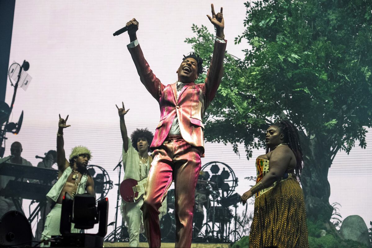 Jon Batiste, en el Coachella 2024. (AP)