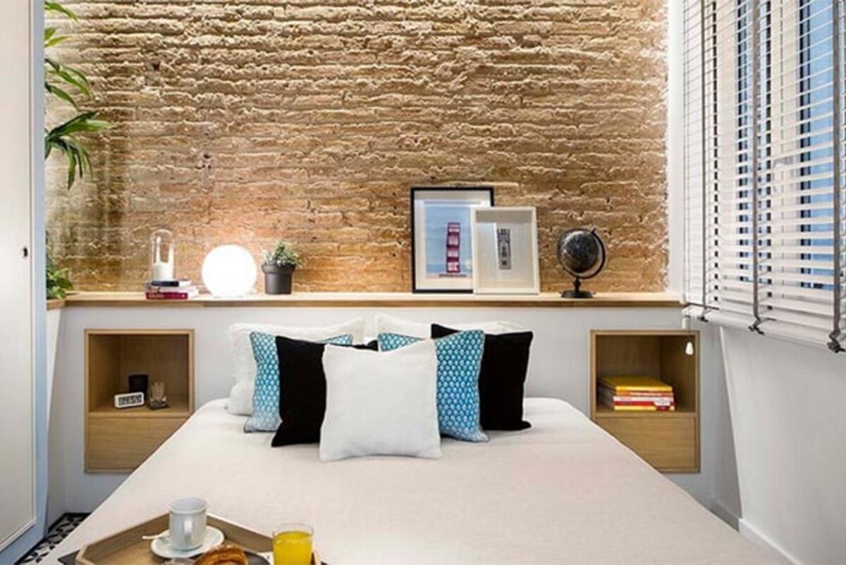 A medida. Los muebles a medida son la solución ideal para ambientes pequeños.
