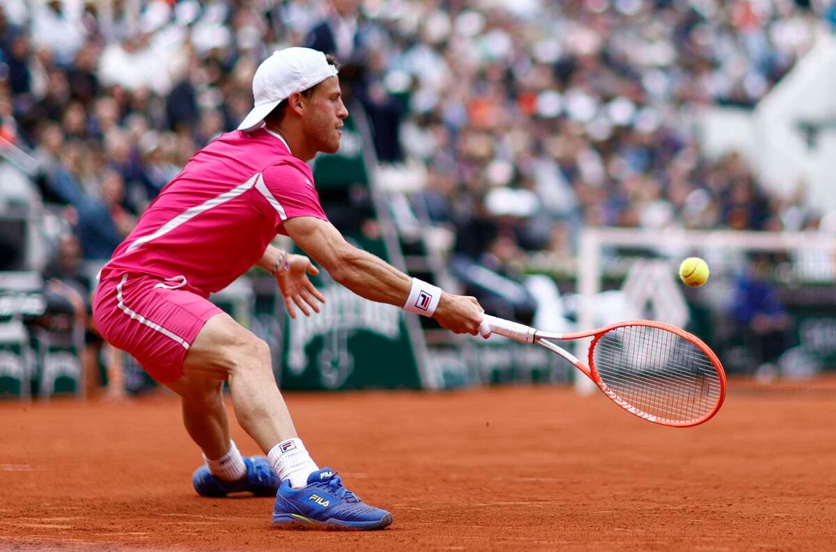 Diego Schwartzman cayó ante Djokovic en los octavos de final de Roland Garros 2022.