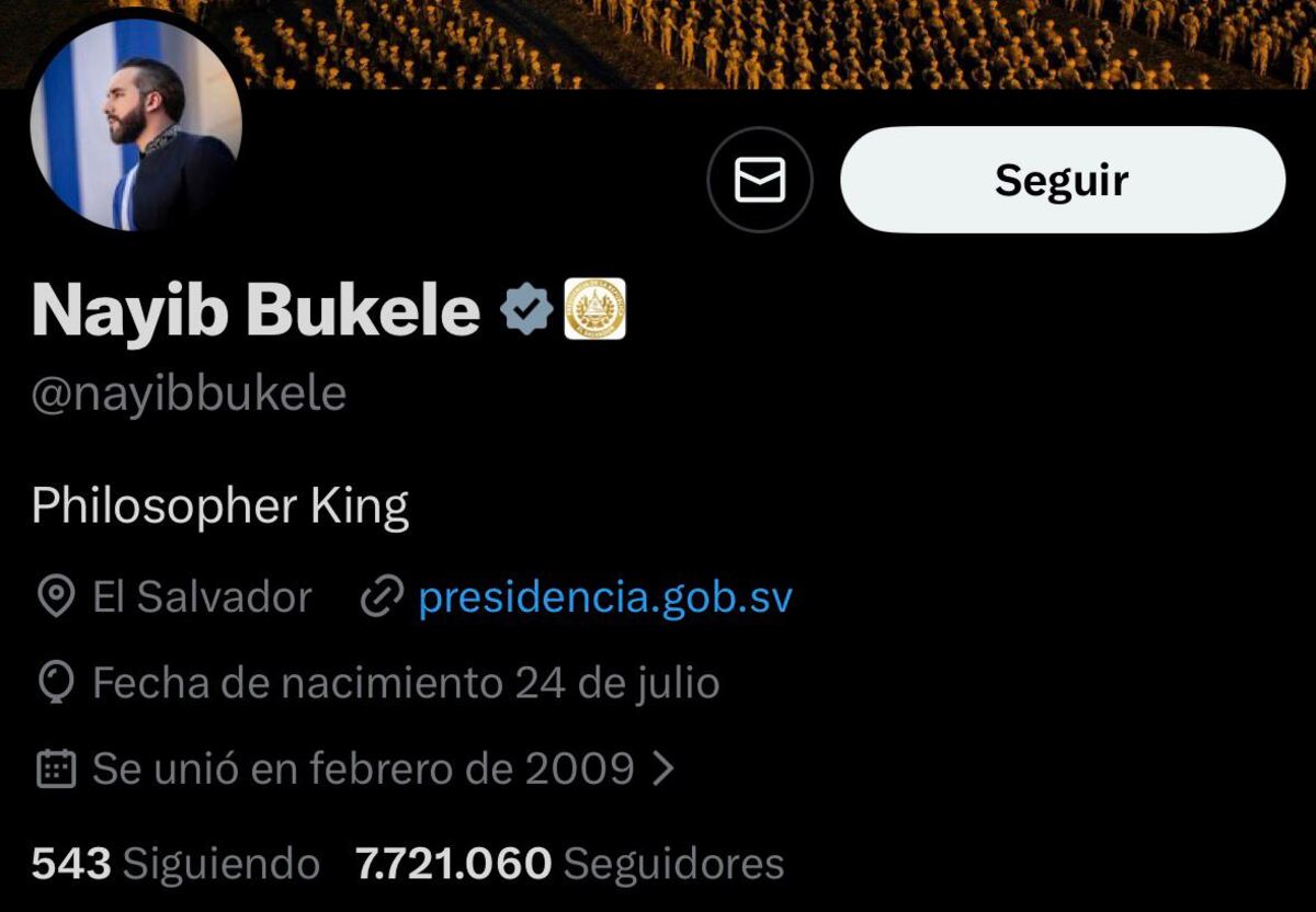 Cuenta oficial de Nayib Bukele. (X)
