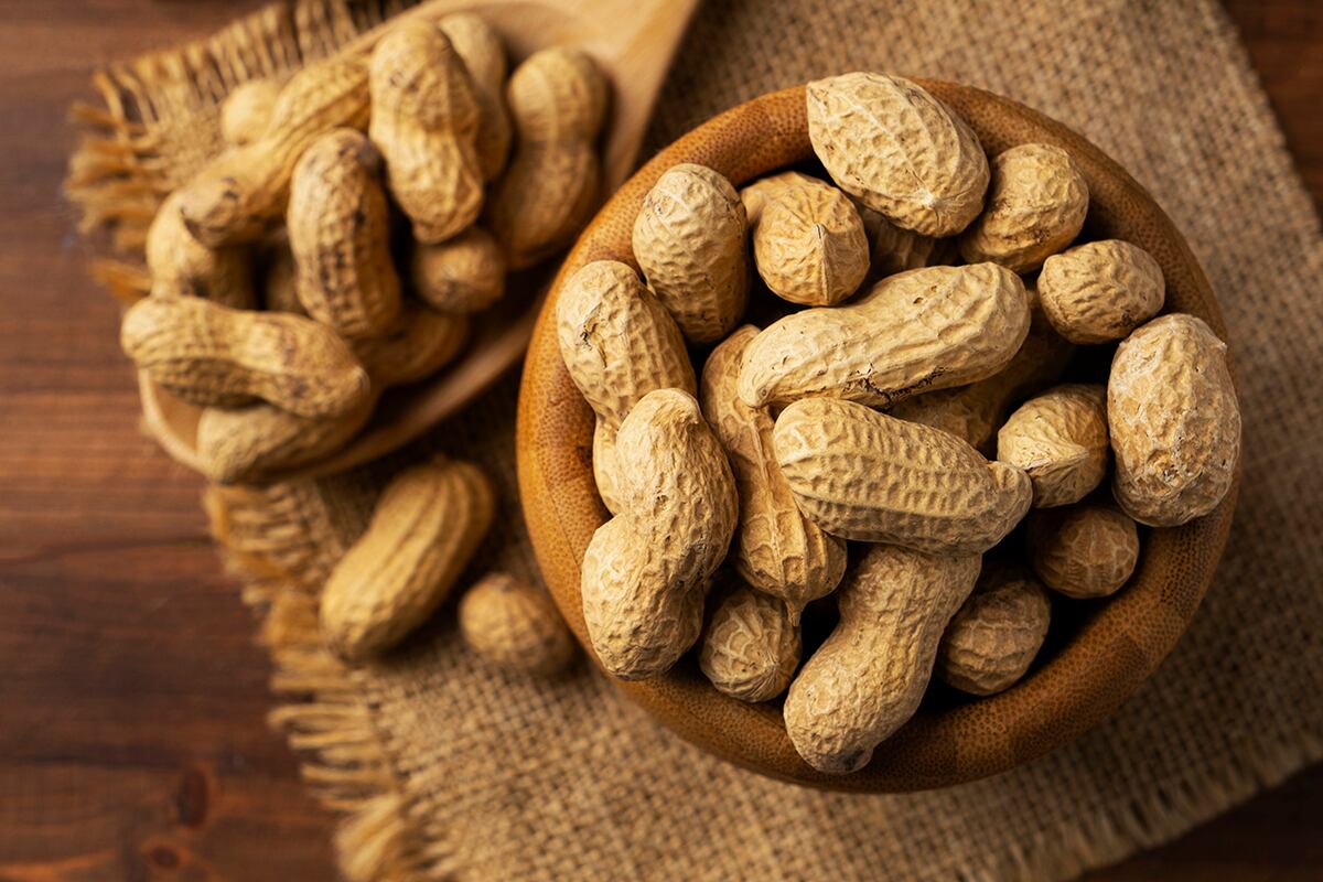 Maní. El fruto seco con más proteínas que el huevo y que combate el envejecimiento. (Freepik)