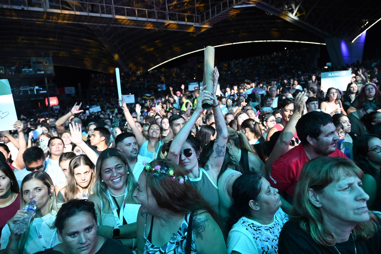 Noche de cuarteto del Festival de Peñas de Villa María 2026. (Martín Llampayas / La Voz)