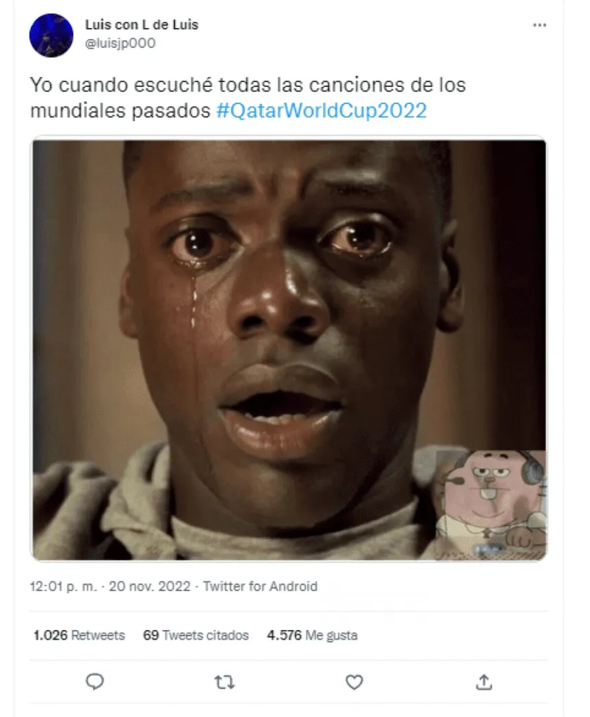 Los mejores memes de la inauguración del Mundial de Qatar 2022. (Captura de pantalla / Twitter)