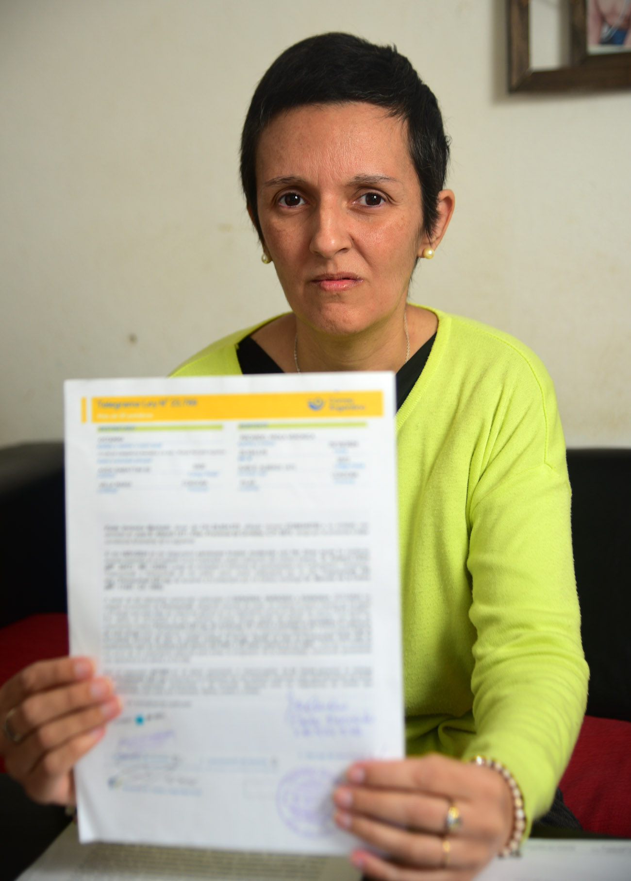 Paola Machado, paciente oncológica de la ciudad de Pilar, que tuvo que recurrir a instancias judiciales para acceder a la medicación porque la mutual se la negaba. (Nicolás Bravo / La Voz)