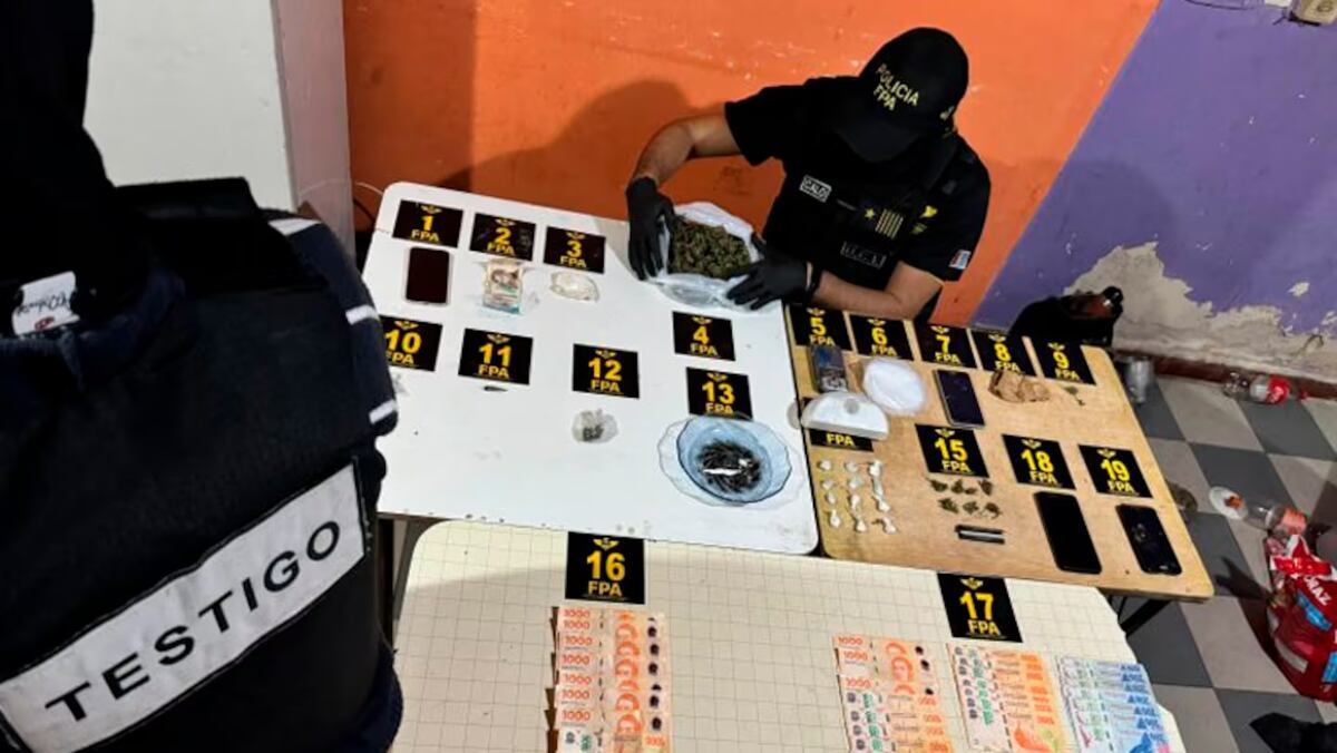Drogas. Los agentes decomisaron miles de dosis de estupefacientes. (FPA)