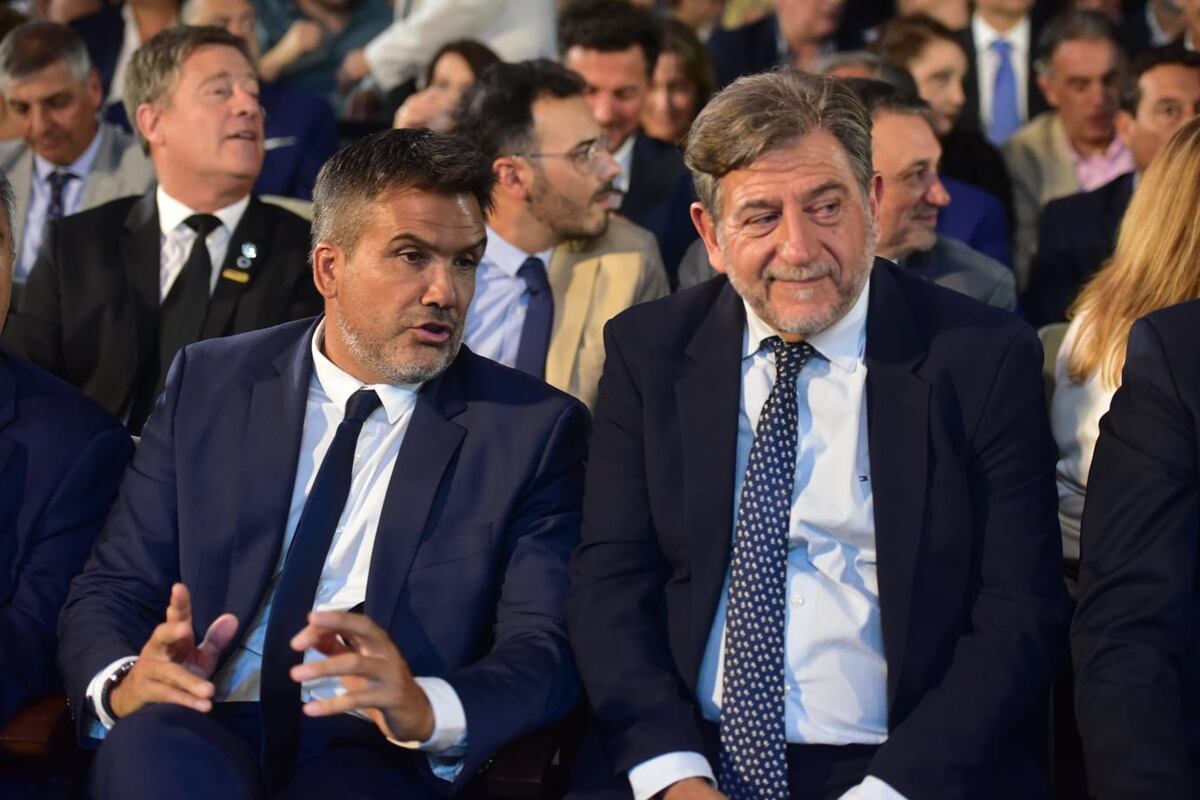 Facundo Torres y Daniel Juez en Laboulaye. (Jorge Peñaranda / La Voz)