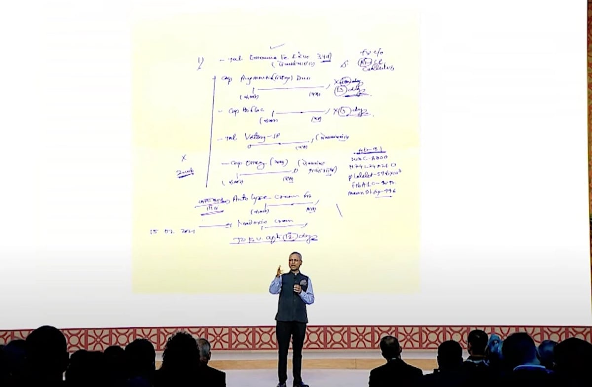 Un momento de la conferencia de Google en India (Imagen provista por Google).