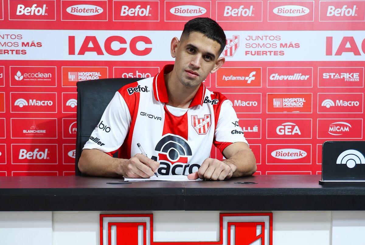 Manuel Romero, nuevo delantero de Instituto. (IACC).