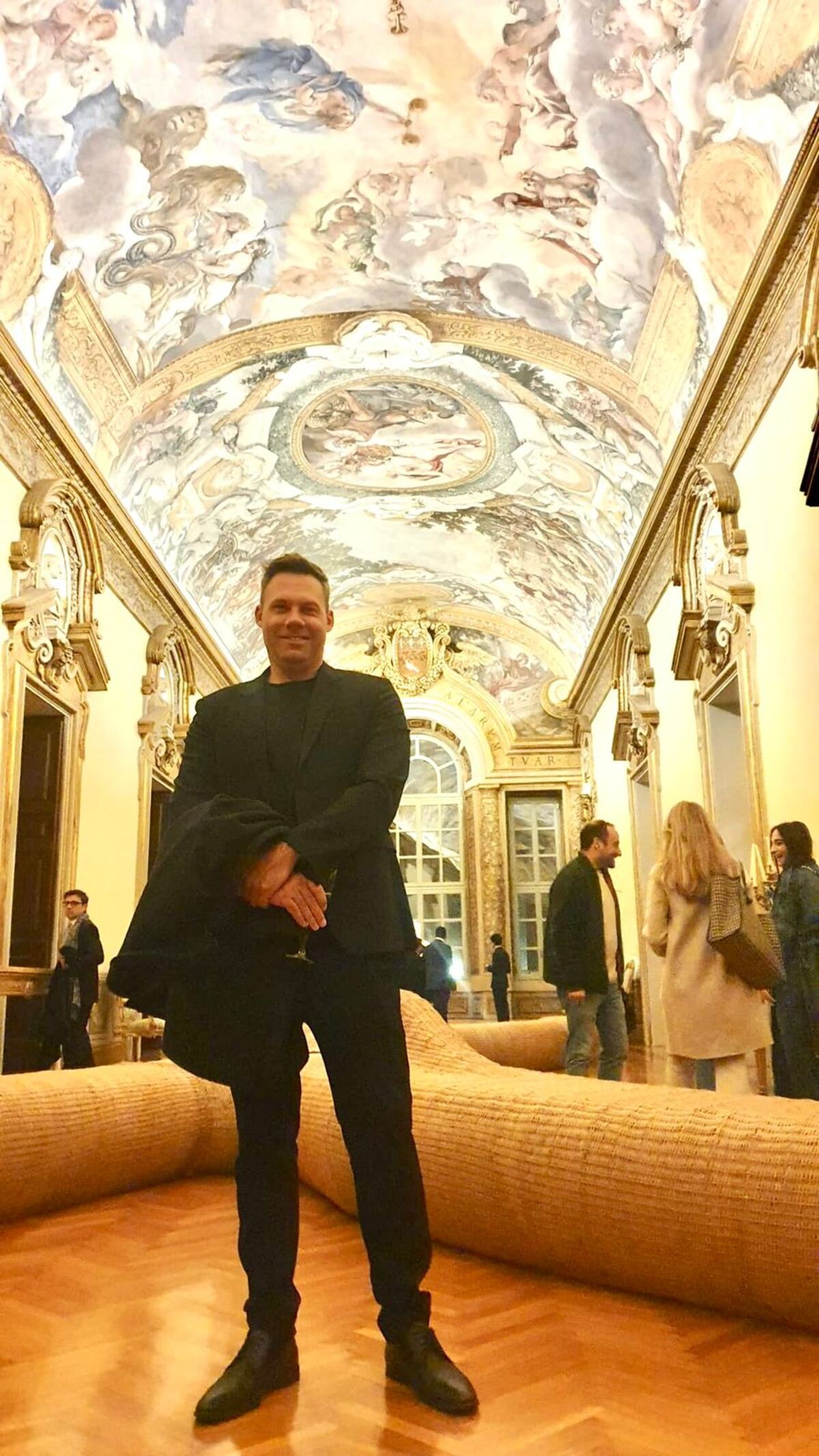 El arquitecto Pablo Senmartin en Roma.