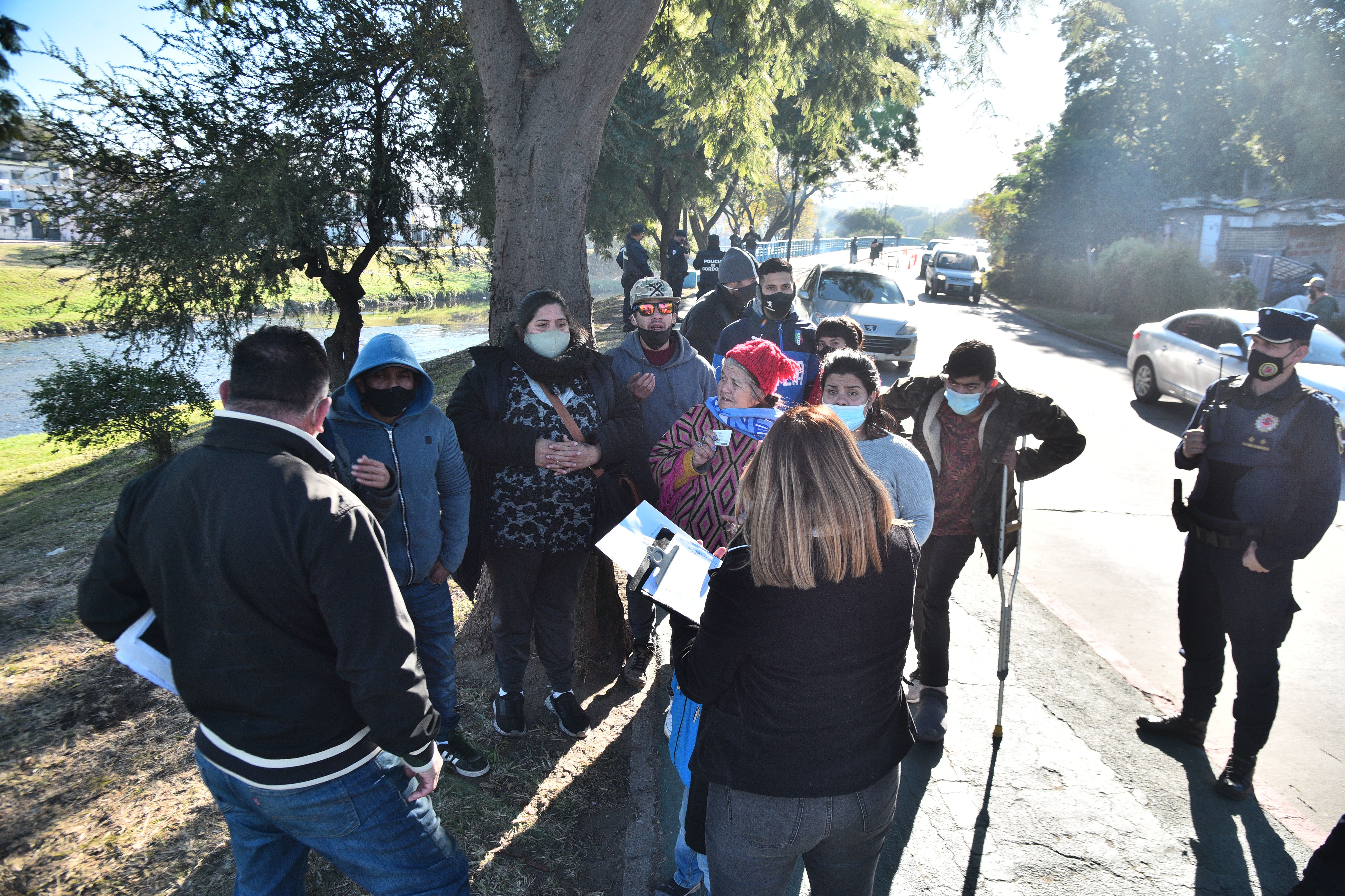 Vecinos cortaron la Costanera. (Pedro Castillo/La Voz)