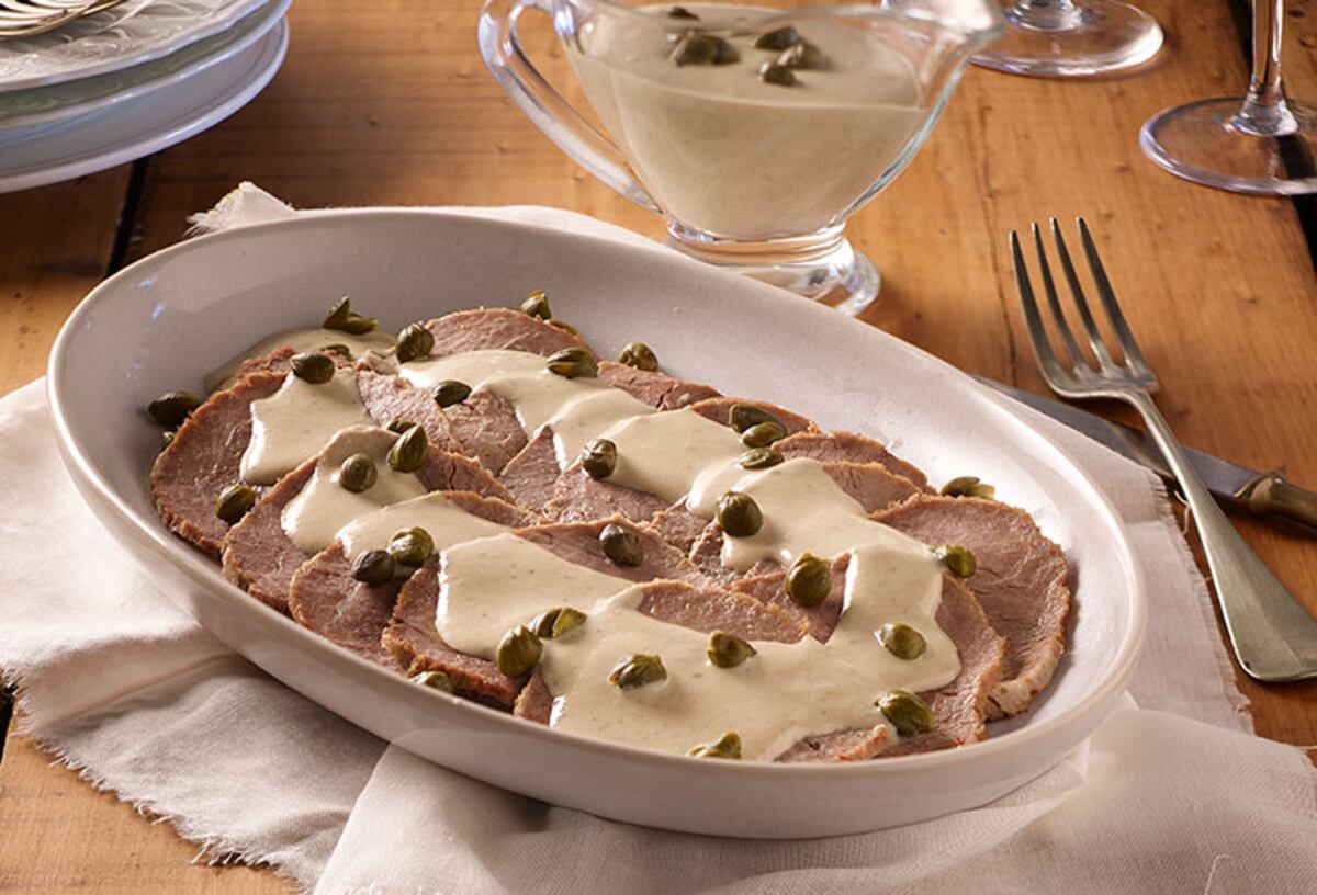 Esta versión saludable del vitel toné, reemplaza la mayonesa.